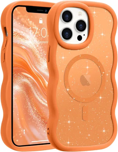Vista 83 de Pepmune - Funda para iPhone 12 Pro Max con marco ondulado y estructura rígida, color mate claro, cubierta trasera unisex, compatible con Magsafe