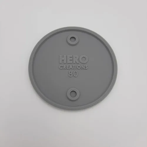 Vista 3 de Bases grises de plástico en miniatura - Circular, para juego de rol - Mesa de mesa - Wargames Tables (4 X 3.150 in (Prime))