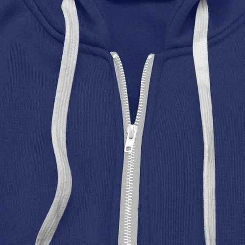 Vista 6 de DOLKFU Sudaderas con capucha de manga larga para mujer, color liso, con cremallera, con cordón, holgada, con bolsillo, para mujer