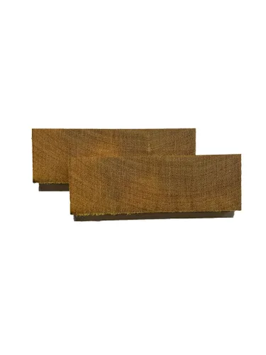 Vista 4 de Exotic Wood Zone Osage Orange Crosscut Cuchillo de Madera Blancos/Escalas de Cuchillo a juego 3/8" x 1.5" x 5