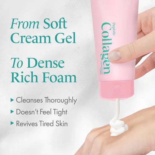 Vista 6 de It'S SKIN Peptide Collagen Cleansing Foam 5.07 fl oz Limpiador facial hidratante y refuerzo de colágeno Limpiador facial suave para pieles