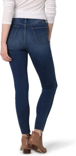 Vista 3 de Wrangler Jeans ajustados de talle alto para mujer