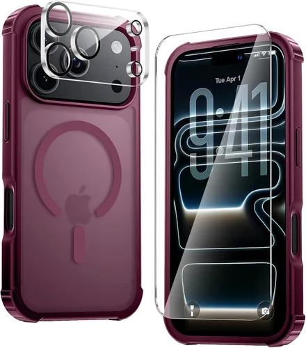 Vista 11 de Yriklso Funda magnética para iPhone 18 Pro y 17 Pro, color negro