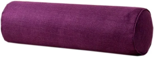 Vista 6 de Almohada larga de algodón y lino para el hogar, almohada redonda decorativa para el cuello cervical, almohada cilíndrica redonda para rodilla Beige