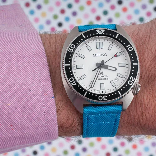Vista 33 de StrapHabit Correa de reloj de liberación rápida, correa de reloj de tela de vela, dos longitudes, correa de reloj de piel de nailon, 0.748 in, 0.787