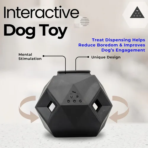 Vista 3 de Pelotas dispensadoras de golosinas para perros medianos y gatos, juguete interactivo para el juego propio, mejora la higiene oral, simulación mental