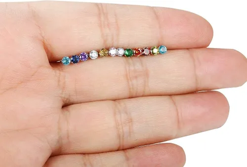 Vista 7 de Jstyle Jewelry Stainless Steel Womens CZ Stud Earings Set Piercing 12 Pairs