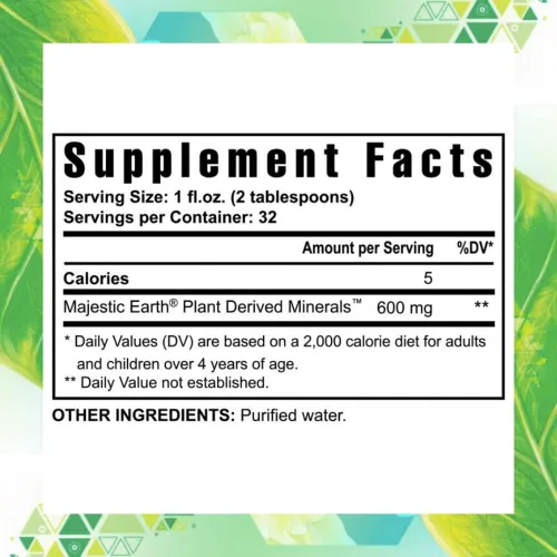 Vista 2 de Youngevity Minerales líquidos derivados de plantas, más de 77 minerales naturales sin alterar, 19,000 mg de sólidos minerales vegetales, esquisto