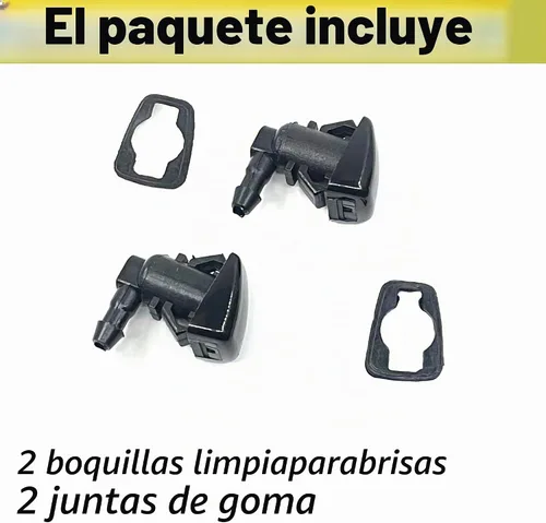 Vista 6 de Boquilla de lavado de parabrisas delantero de repuesto para Ford Focus 2007-2011 Ford Edge 2007-2010 Lincoln MKX 2007-2010 Kit de chorro