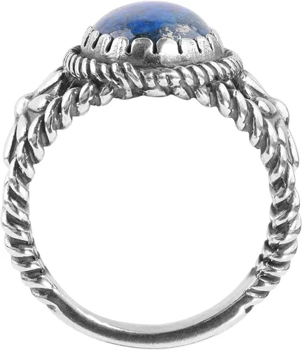Vista 3 de American West Jewelry Anillo de plata de ley para mujeres y hombres, elección de piedras preciosas de inspiración nativa, tallas 5 a 13