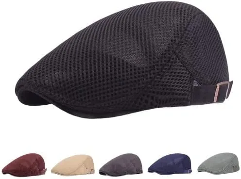 Vista 2 de Gatsby Ivy Newsboy - Gorro de malla transpirable para hombre