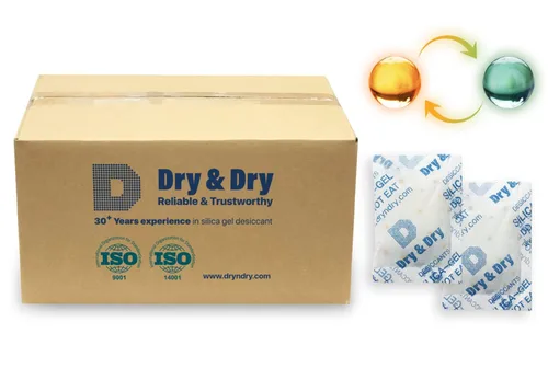 Vista 19 de Dry & Dry - Paquetes de gel de sílice naranja indicador de 1 gramo, deshumidificadores desecantes, paquetes de gel de sílice seguros para alimentos