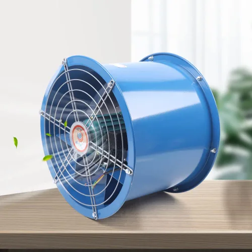 Vista 4 de Ventilador axial de 16 ''ventilador axial Ventilador 110 V 5400 m³/H Cilindro Tubo Ventilador Ventilador de Ventilación Ventilador Industrial