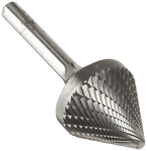 Vista 115 de Drill America SA-1 Rebaba de carburo/lima giratoria cilíndrica de doble corte para amoladora de troquel de 1/4" de diámetro x 5/8" de longitud