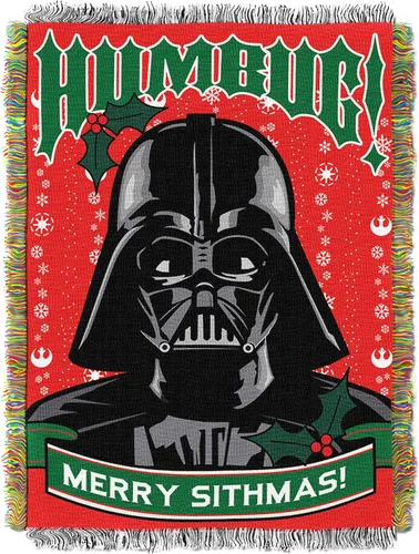 Vista 7 de Northwest Manta tejida de tapiz de Star Wars, 48 x 60 pulgadas, alimenta a los porgs