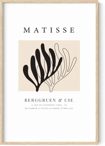 Vista 31 de HAUS AND HUES Matisse - Lámina de arte moderno minimalista - Arte de pared estético de Henri Matisse, póster abstracto para cuarto de dormitorio