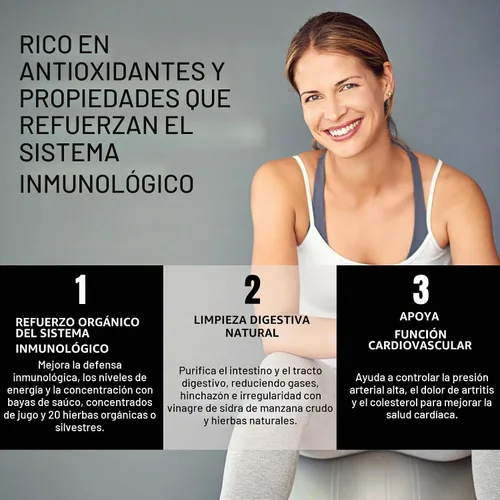 Vista 6 de Yoder's Good Health Receta Complejo de vinagre de sidra de manzana - 25 oz