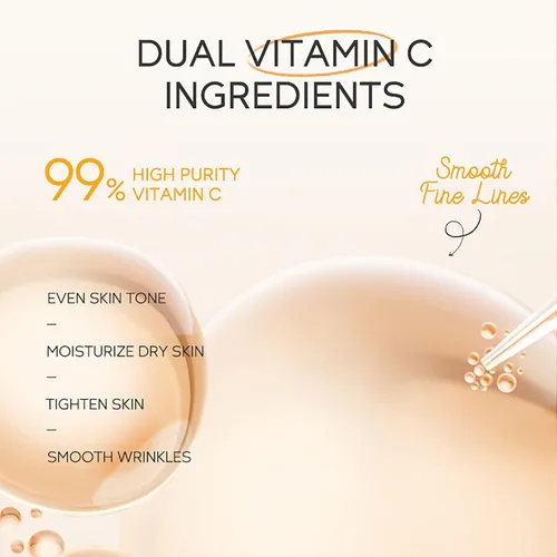 Vista 2 de LAIKOU Cuidado de la piel con vitamina C, juego de cuidado de la piel con suero, crema para ojos, crema facial para mujeres, adolescentes, niñas