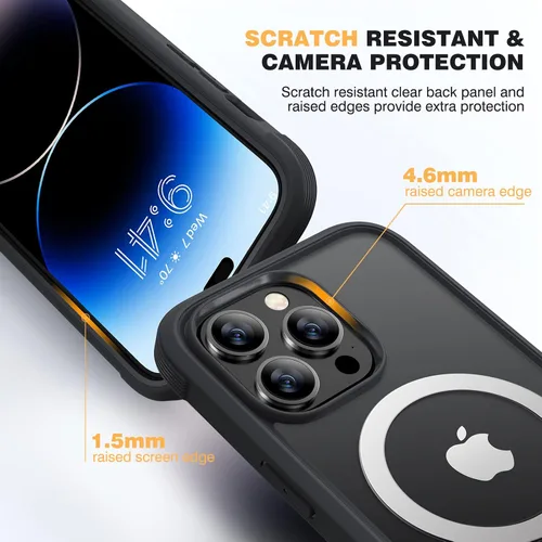 Vista 233 de DIACLARA - Funda transparente compatible con iPhone XR 6.1 pulgadas 2018