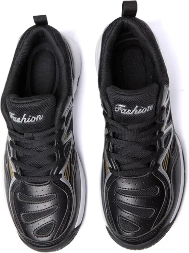 Vista 3 de EADNLY Zapatos de pickleball para hombre, zapatos de bádminton, zapatos de tenis para interiores, zapatos de pista de raquetbol, squash, zapatos