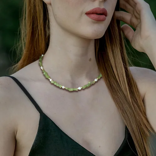 Vista 5 de BWY 99 Collar para mujer, collar de hebra con conexión ajustable, gargantilla para mujer, elegante joyería chapada para cualquier ocasión, idea