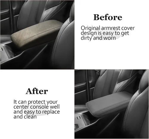 Vista 5 de SKTU Funda para reposabrazos de Jeep Cherokee 2026 + Cherokee (Base/Laredo/Limited/Overland) 2026, cubierta de consola central, accesorios para Jeep