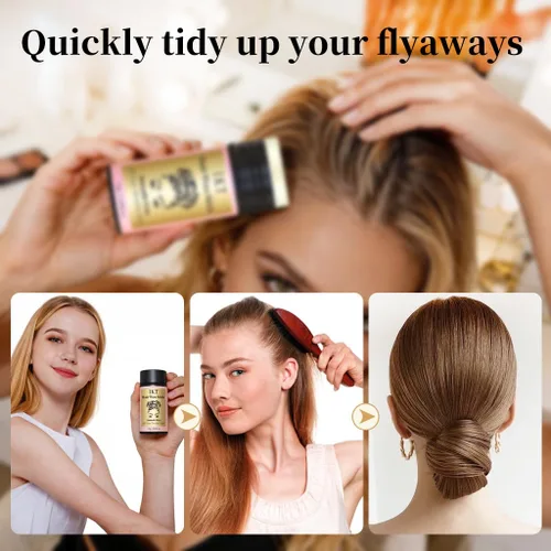 Vista 4 de Barra de cera para el cabello, barra de cera para el cabello, sin especias, fácil de absorber (paquete de 1)