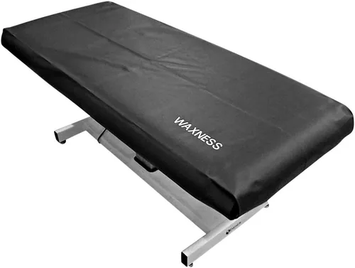 Vista 2 de Waxness - Funda de cama ajustable para mesa de encerado, 31 x 70 pulgadas, color gris