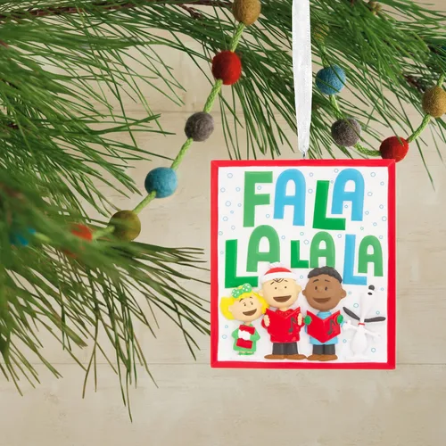 Vista 5 de Hallmark Adorno navideño de The Peanuts Gang Carolers