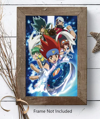 Vista 4 de Christ-EZ Anime Cartoons Beyblade Metal Fusion Cool Wall Decor Art Print Poster para la estética de la habitación - Póster mate sin marco regalo
