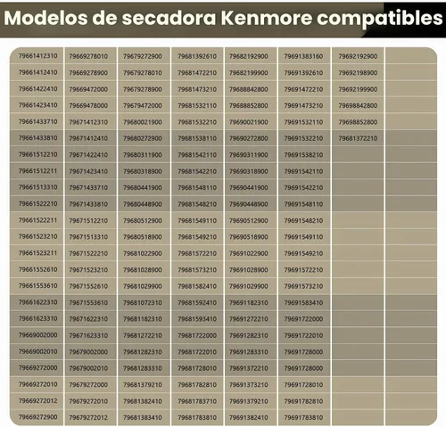 Vista 7 de Kit de rodillo de secadora mejorado para piezas de secadora LG Kenmore, el kit de reparación de secadora incluye rodillos de secadora 4581EL2002L