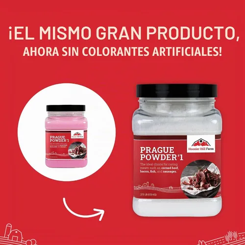 Vista 3 de Hoosier Hill Farm Prague Powder No.1 - Sal curadora rosa, 2.5 libras (paquete de 1)