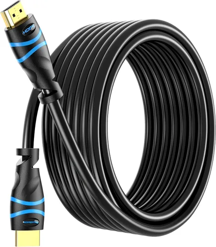 Vista 10 de BlueRigger Cable HDMI 8K (3 pies, 8K 60Hz HDR, 4K 120Hz, alta velocidad 48Gbps con Ethernet, eARC, 3D, HDCP 2.3) – Compatible con PS5, Xbox, Roku