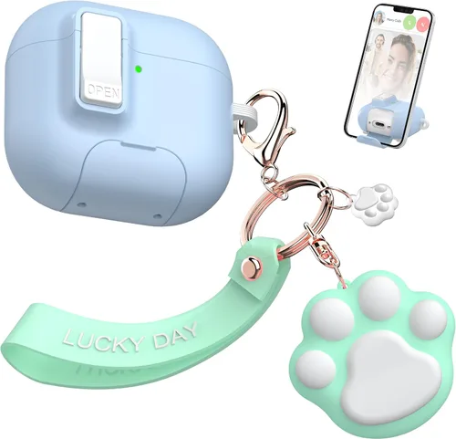 Vista 11 de Funda AirPods Pro de 2ª/1ª generación con kit de limpieza (HaloLock), soporte ajustable antideslizante, revestimiento antihuellas y precisión