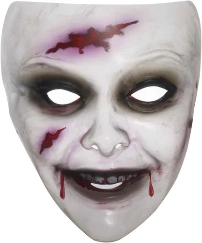 Vista 2 de Mascarilla transparente de zombi para mujer