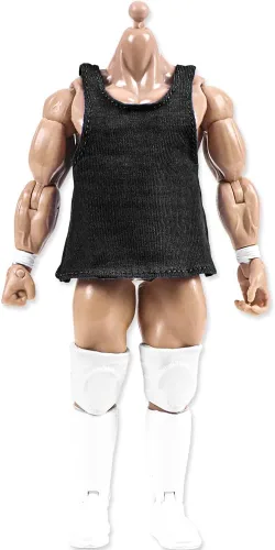 Vista 6 de Juego de 5 camisetas musculares para figuras de acción de lucha libre, Blanco