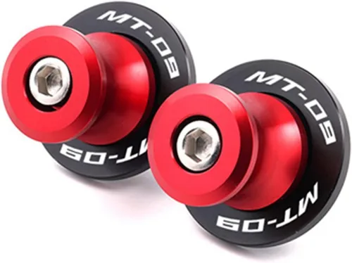 Vista 8 de Carretes de basculante de aluminio CNC de 0.236 in para motocicleta, tornillos deslizantes para Yamaha MT09 MT-09 FZ09 2013-2022 deslizadores