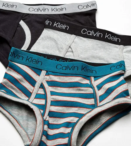 Vista 2 de Calvin Klein Paquete de 3 calzoncillos de algodón surtidos para niños pequeños modernos