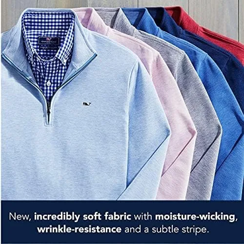 Vista 3 de vineyard vines Saltwater - Sudadera con cremallera de 14 para hombre Arrecife de langosta