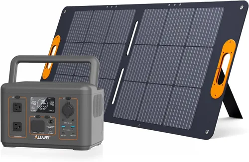 Vista 12 de ALLWEI Estación de Energía Portátil 300W, Generador Solar de 280Wh con Toma de CA de Onda Senoidal Pura de 110V, Generador de Batería de Litio
