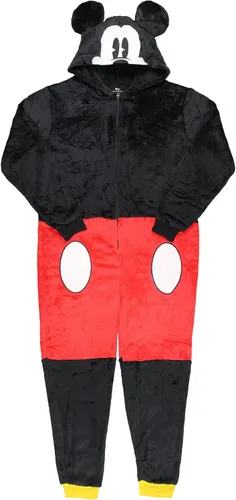 Vista 6 de Disney Mickey Mouse Super Minky - Disfraz con capucha para adultos traje de unión ropa de dormir Multicolorido
