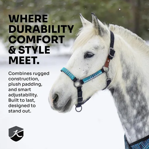 Vista 6 de Kensington Premium Nylon Halter Size: M-Small Horse Color: 2021 - Atlantis