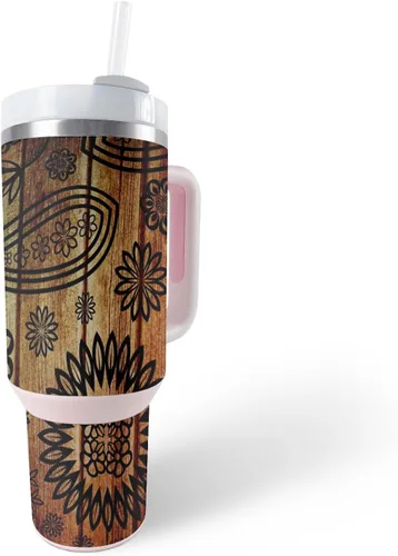 Vista 25 de MightySkins Skin - Vaso de vinilo compatible con Stanley The Quencher H2.0 FlowState de 40 onzas, mosaico de cebra, protectora, duradera y única