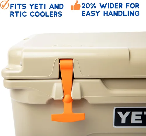 Vista 5 de Kit de pestillo de goma y asas de cuerda para enfriadores YETI y refrigeradores RTIC - Pestillos de goma para enfriadores y asas de cuerda