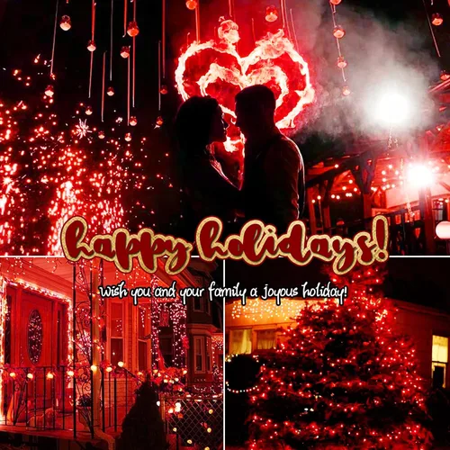 Vista 6 de Mini guirnalda de luces rojas de Navidad, 100 unidades, 25 pies, bombilla incandescente desmontable, impermeable, luces de hadas para interiores