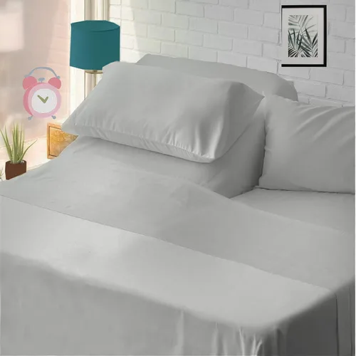 Vista 27 de Sábana bajera ajustable de tamaño para catre de 30" x 75", 100% algodón egipcio, perfecta para literas de campamento/casas rodantes/camas de Gris