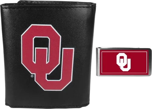 Vista 4 de Siskiyou Sports NCAA Unisex Tri-fold Wallet & Color Money Clip