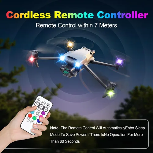 Vista 7 de 4 luces LED estroboscópicas inalámbricas con control remoto, 4 luces LED inalámbricas de alto brillo, 8 colores, impermeables, anticolisión, luces