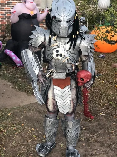 Vista 6 de Disfraces de cosplay con estampado 3D de elastano Zentai, traje de alienígena para adultos y niños