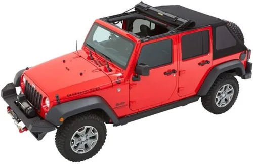 Vista 18 de Bestop 56853-35 - Toldo Trektop Black Diamond para Jeep Wrangler JK Unlimited de 4 puertas 2007-2018